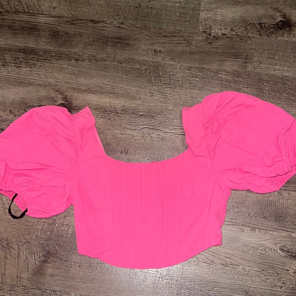 Pink corset top